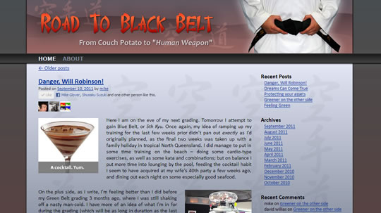 roadtoblackbelt home page